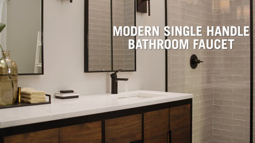 Modern Single Hole Bathroom Faucet with Drain Assembly Modern Single Hole Bathroom Faucet with Drain Assembly